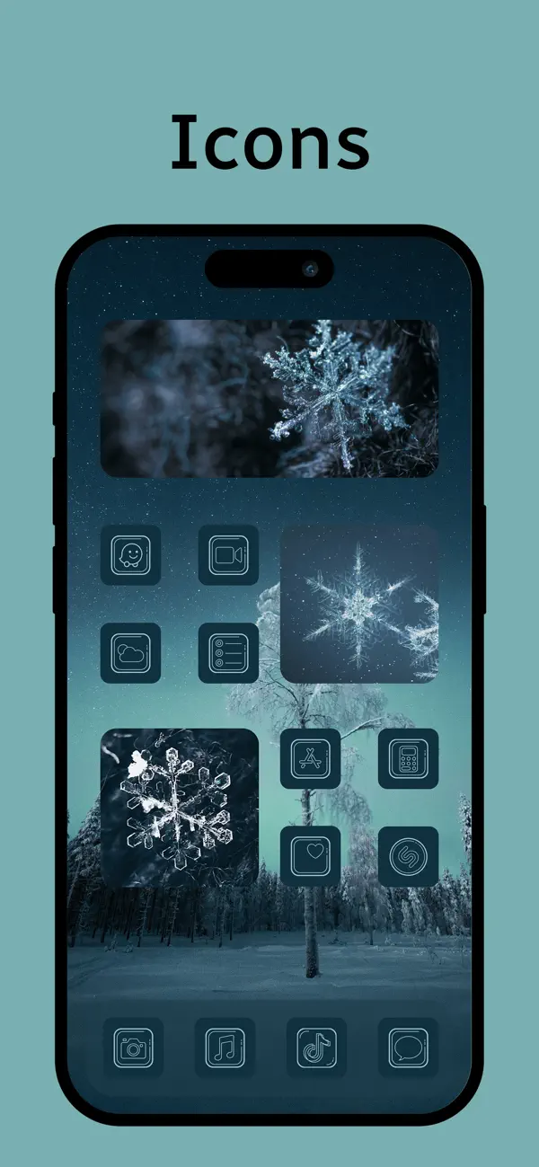 Screenshot #2 pour Photo Widget - Aesthetic Icons