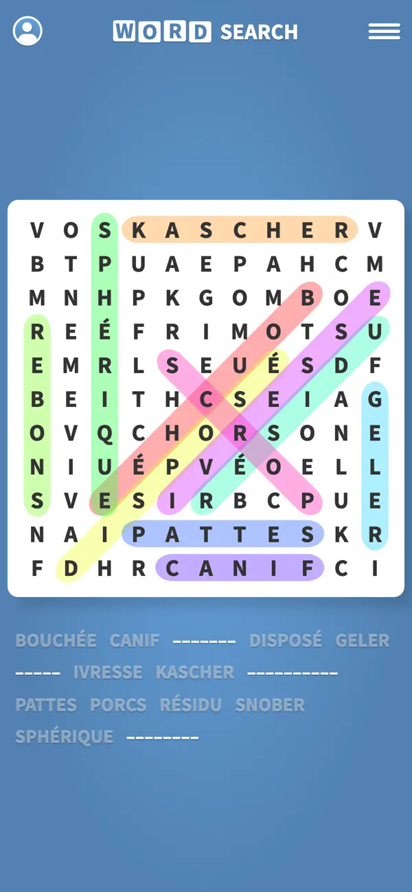 Screenshot #3 pour Mots Mêlés ··