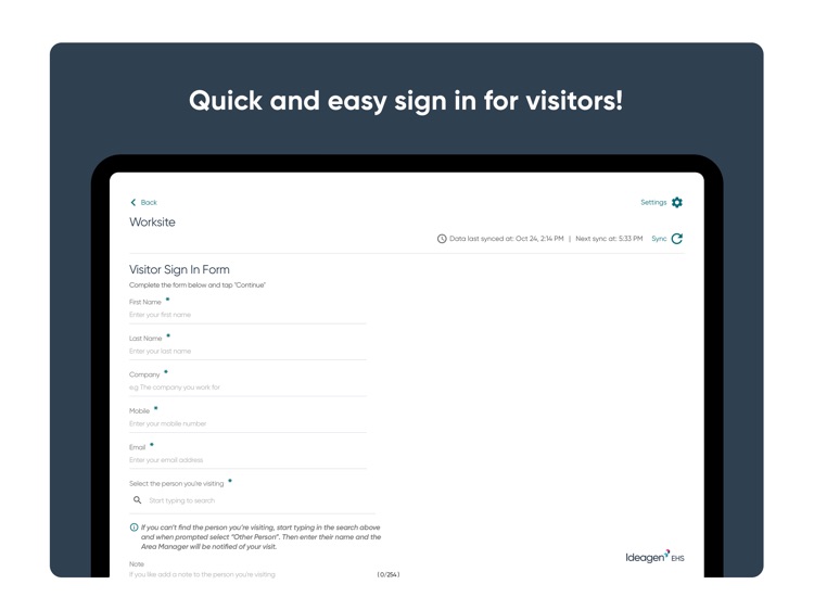 Ideagen EHS OnSite Kiosk screenshot-4