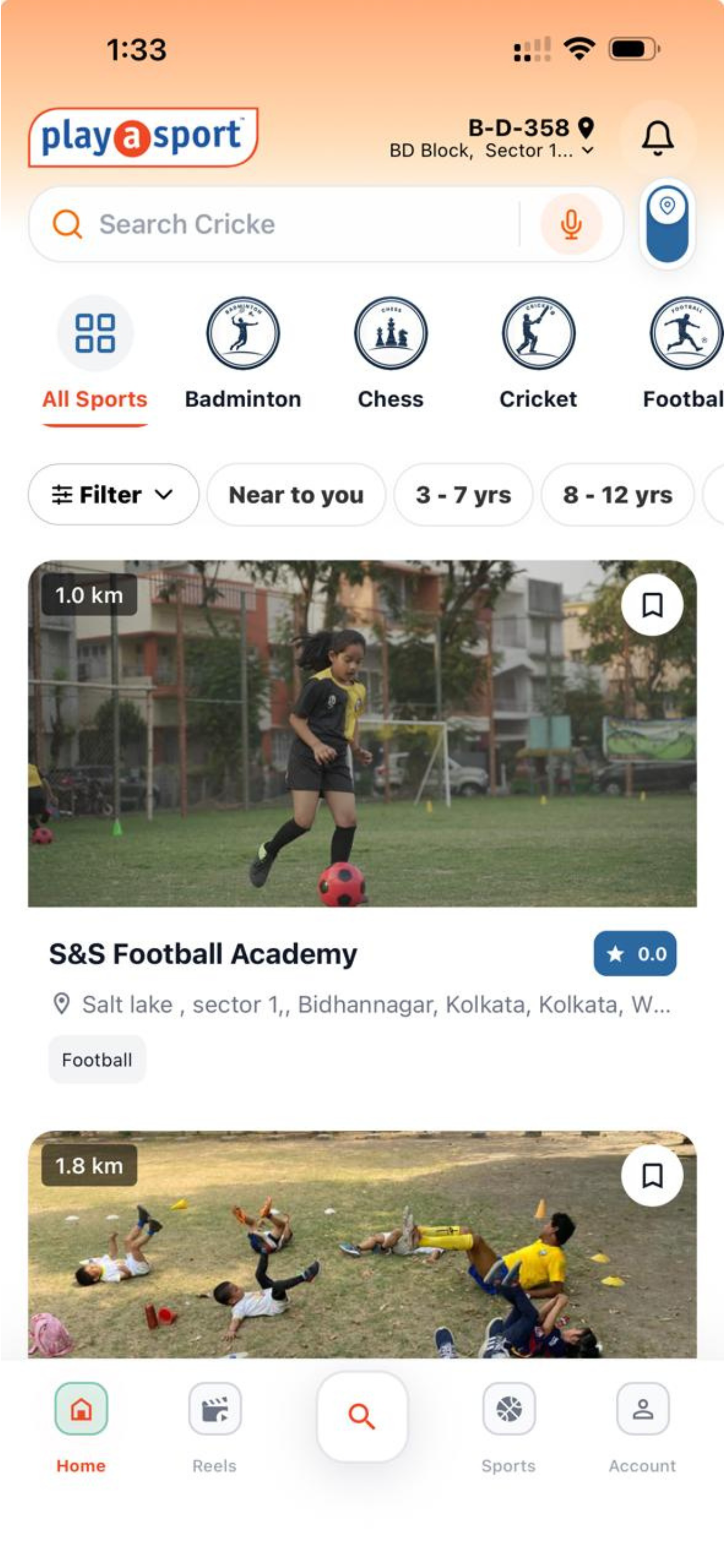 Play A Sport: Sports Academies screenshot 3