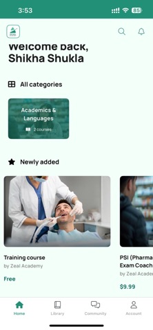 Zeal Learning App screenshot