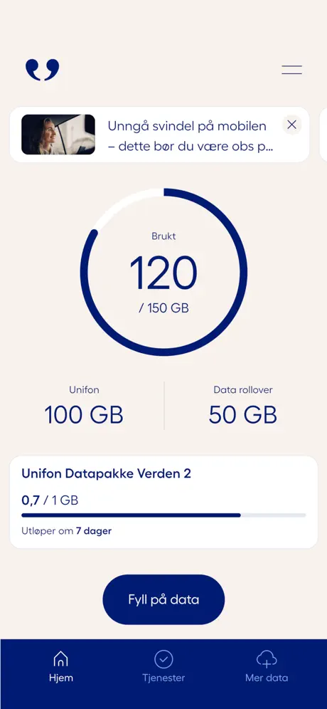 Min Unifon - MobilApp screenshot 3