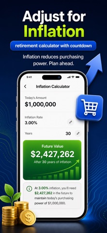 Retirement Calculator Tracker iPhone screenshot
