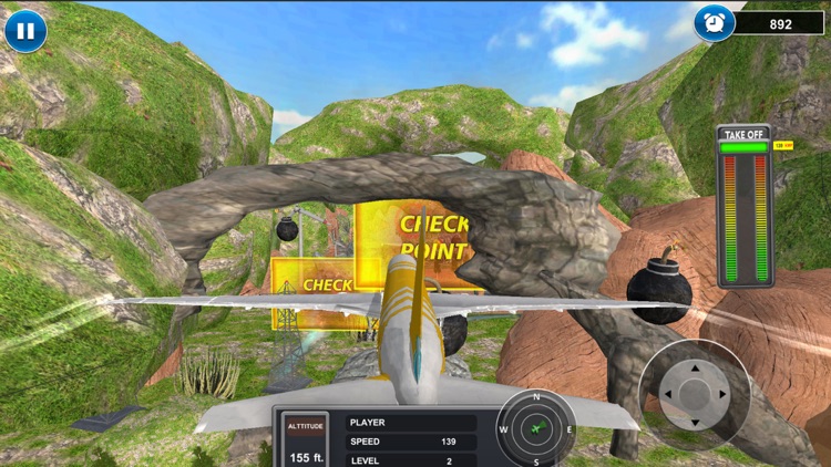Airplane Flight Sim Plane Game screenshot-3