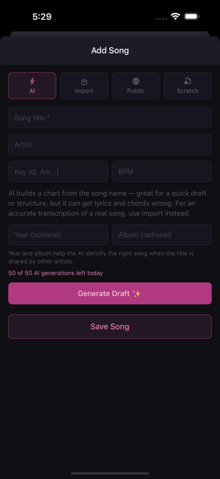 SetMate: Gig Sheets Screenshot 6 of 10