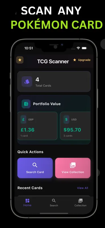 Card Value Scanner: CardVault screenshot 1 of 5