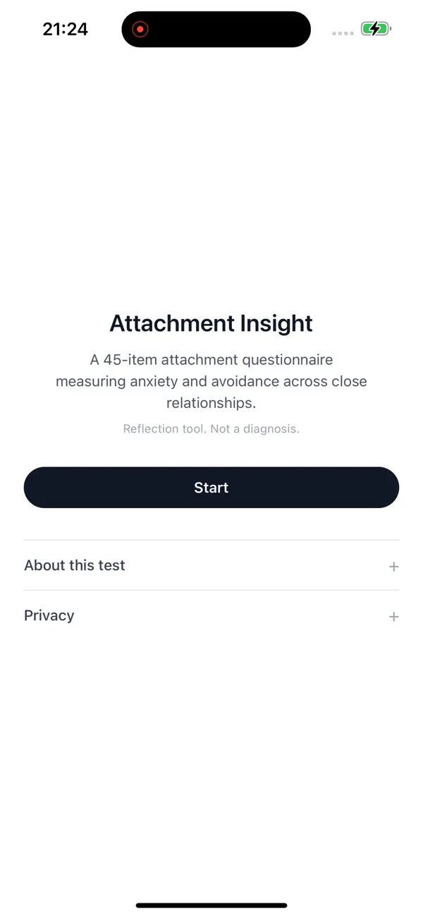 Screenshot #1 pour Attachment Insight