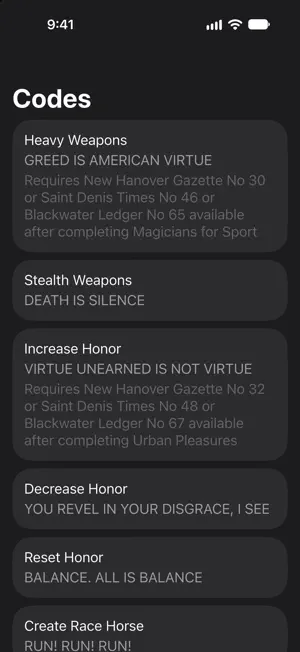 All Cheats for RDR 2 screenshot 3