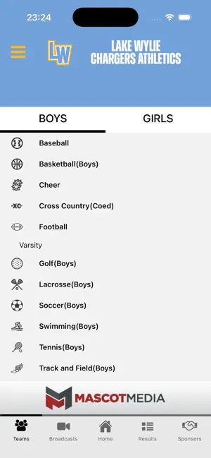 Lake Wylie Chargers Athletics screenshot 4