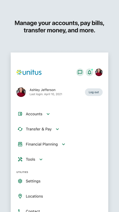 Unitus Community Credit Union Screenshot