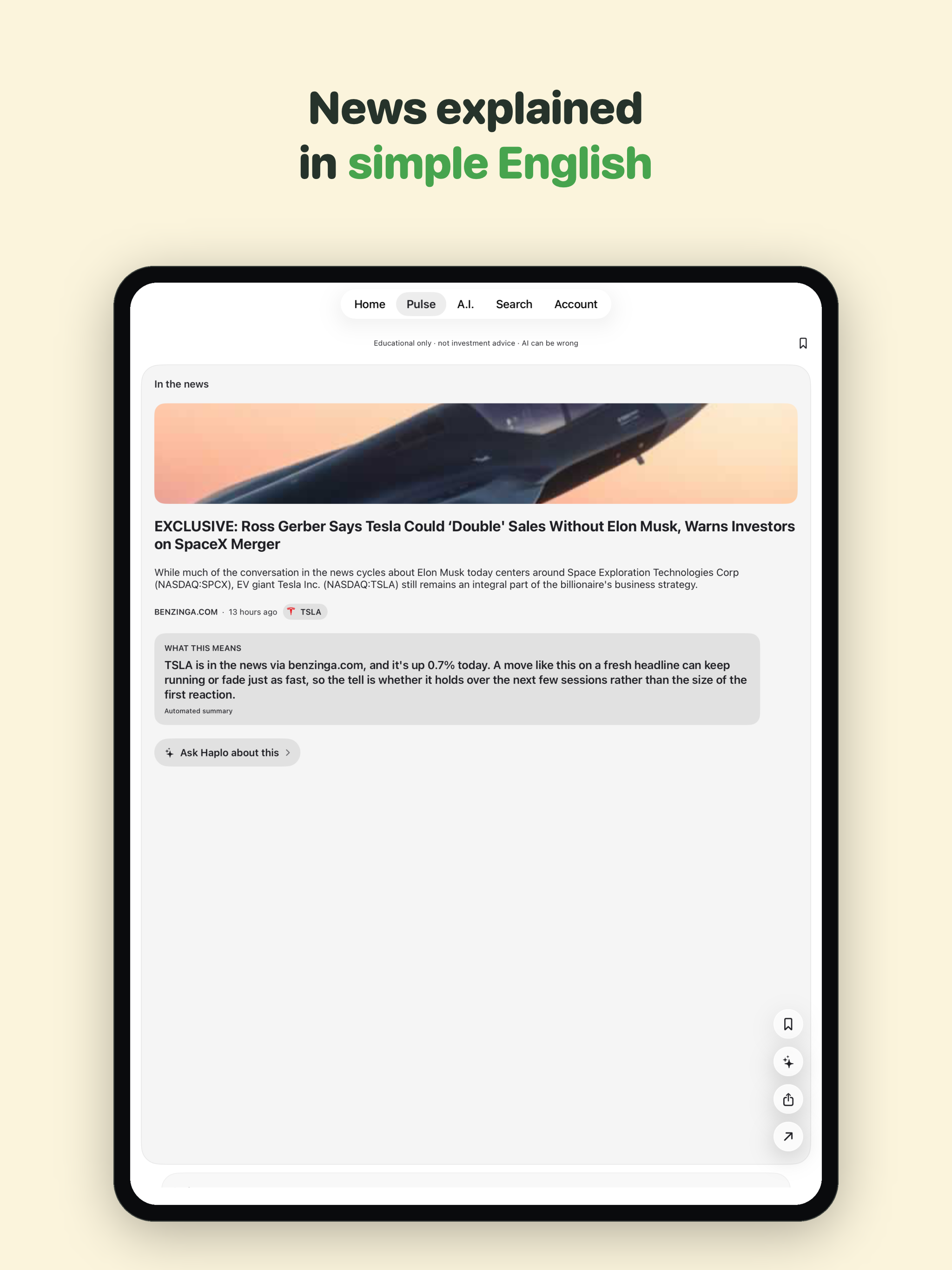 Haplo: Stock Market AI screenshot 14