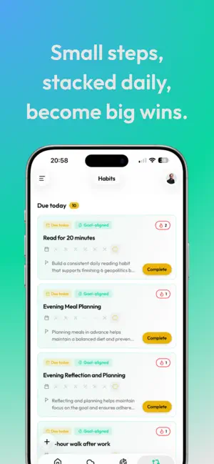 Goalite screenshot 2