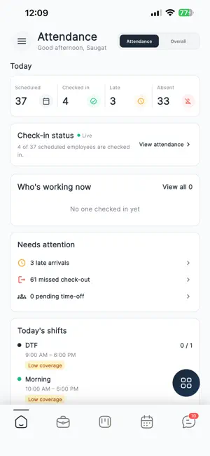 Hajiri: Attendance & TeamWork screenshot 1