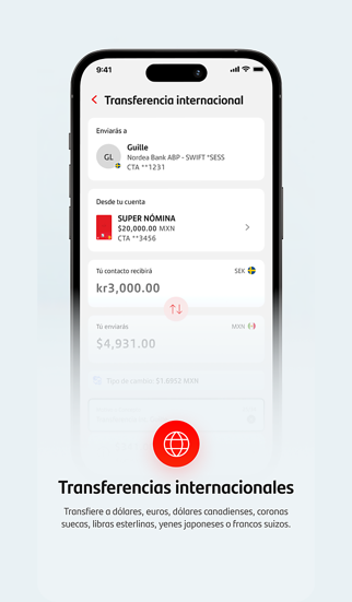 Santander México screenshot