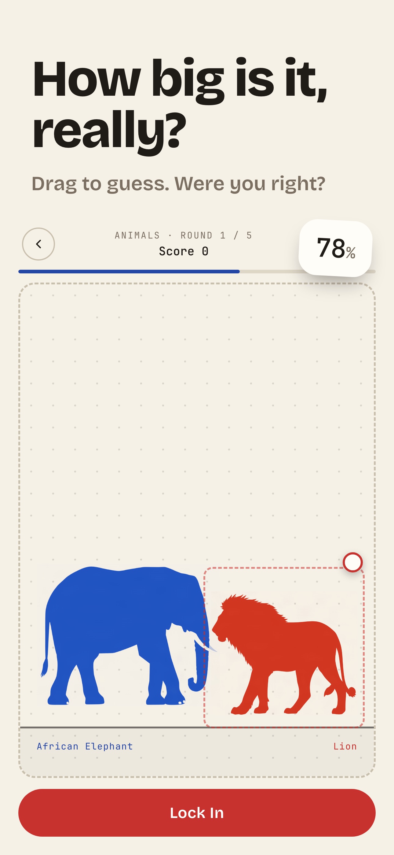 Screenshot 1 of Size Guesser: Compare Objects