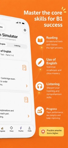 Cambridge B1 Exam Simulator screenshot