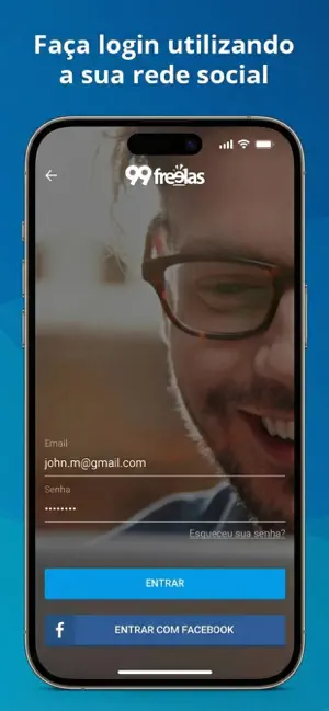 99Freelas iPhone screenshot 1