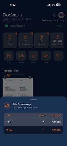 DocVault screenshot 2