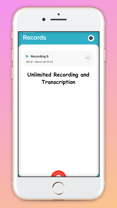 Audio Recorder & Transcribe Screenshot