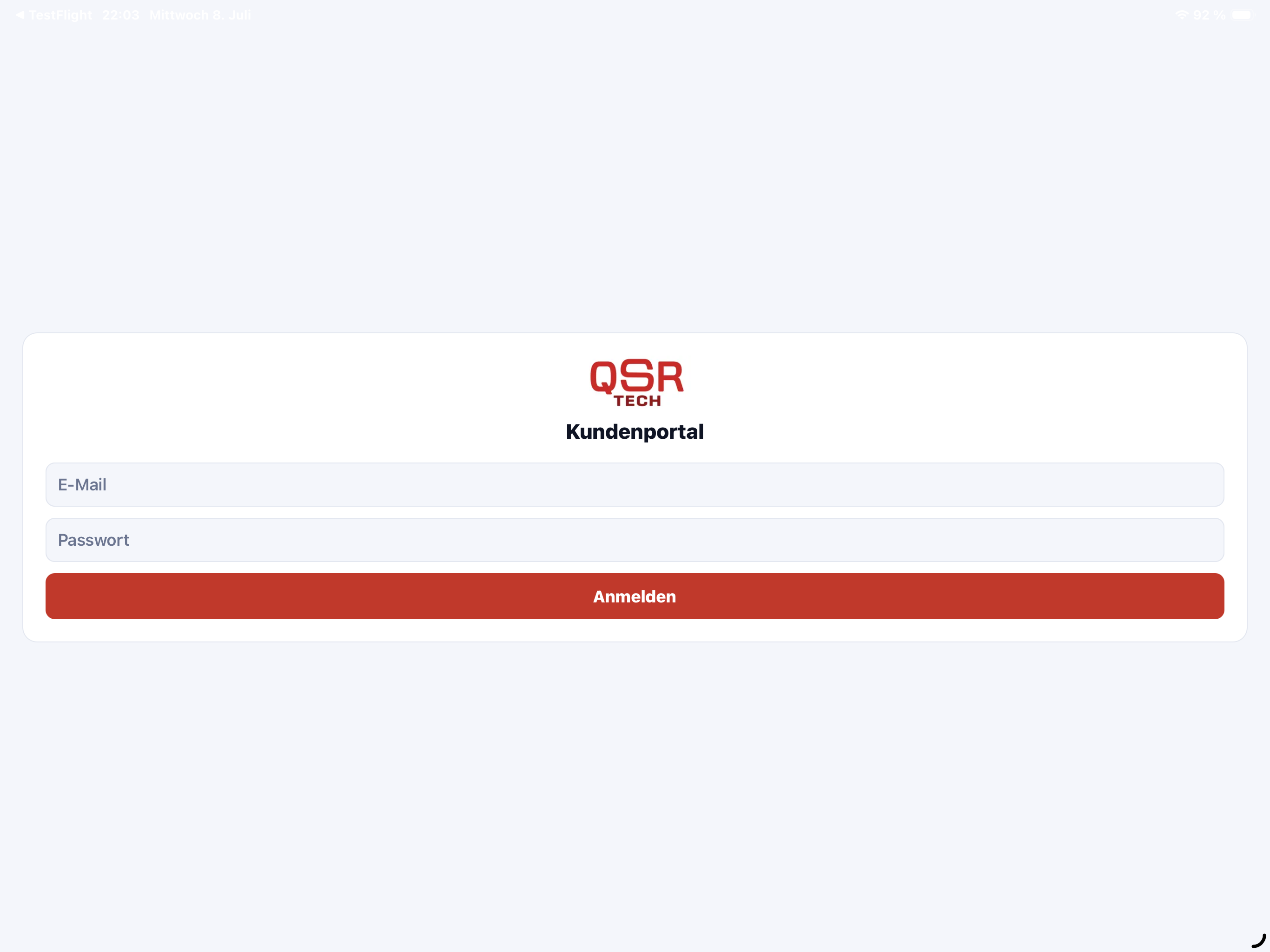 QSR TECH Kundenportal screenshot 9