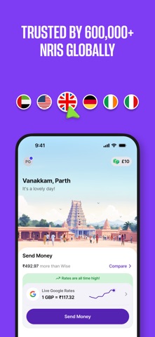 Aspora: Send Money to India iPhone screenshot 3