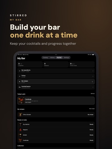 Stirred - Cocktail Guide iPad screenshot