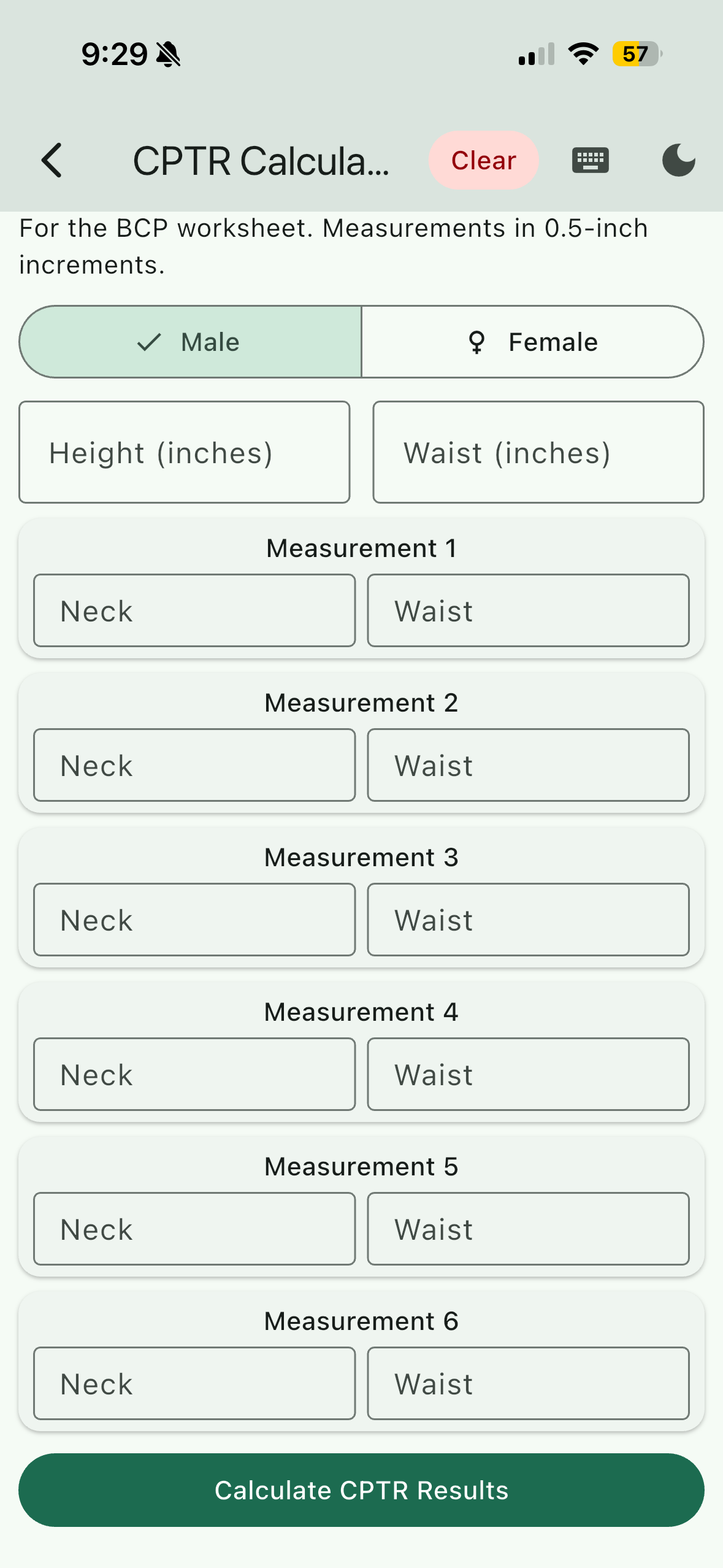 CPTR Calculator screenshot 7