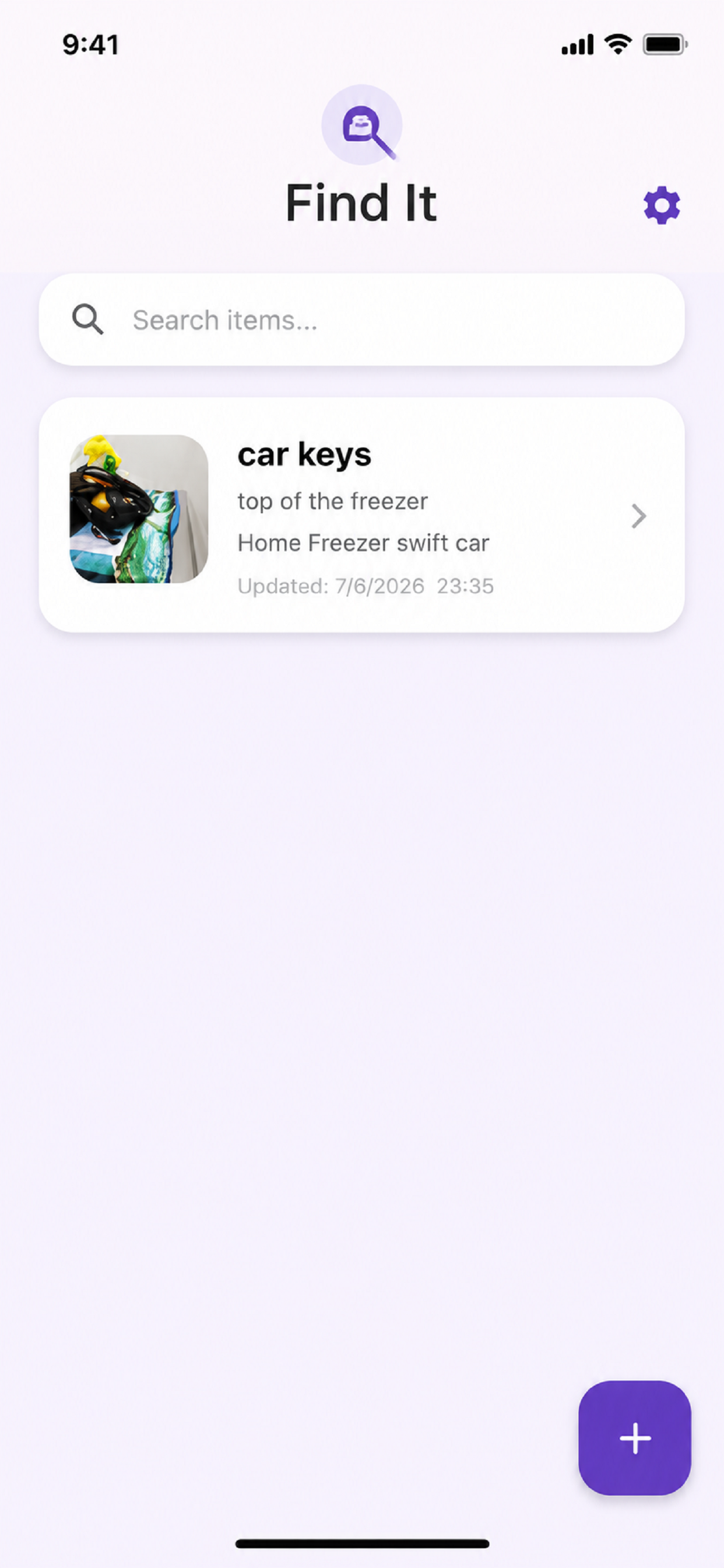 Find It - Item Tracker
