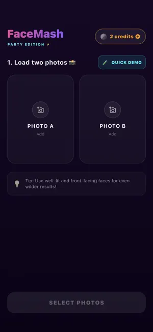 FaceMash Party screenshot 1