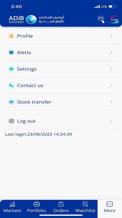 ADIB Securities UAE Screenshot