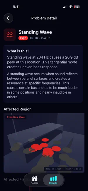 SonarRoom Audio Analysis Tool iPhone screenshot 6