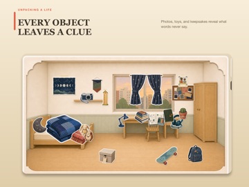 Unpacking a Life: Cozy Rooms iPad screenshot