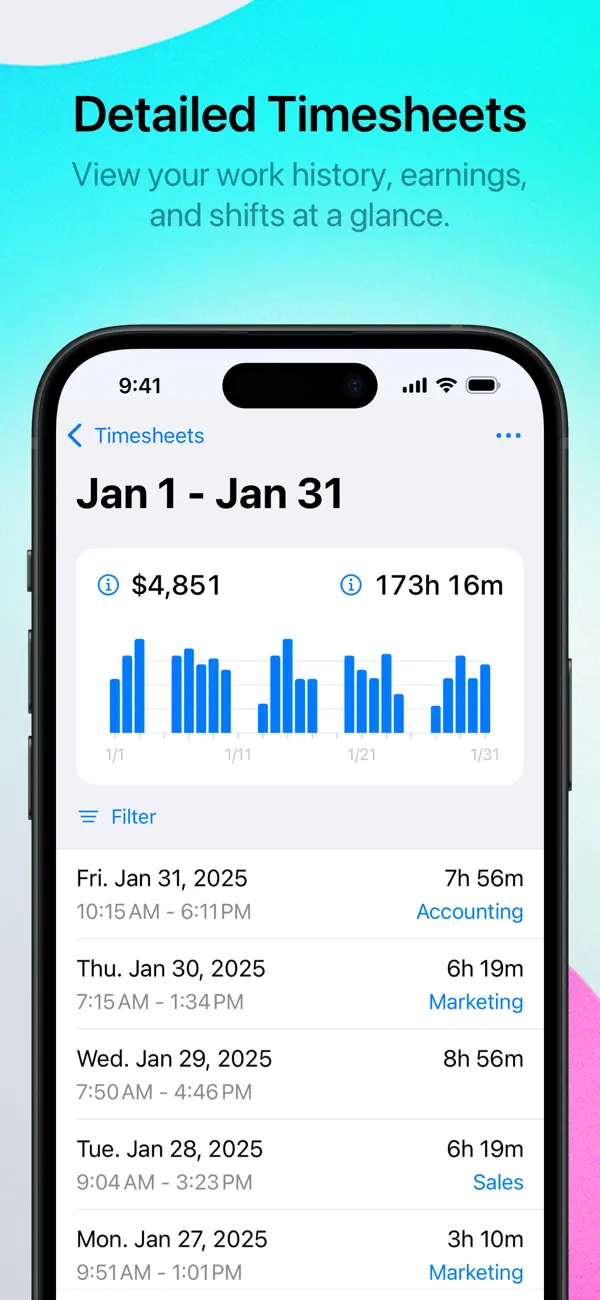 Screenshot #2 pour Punch Time Clock