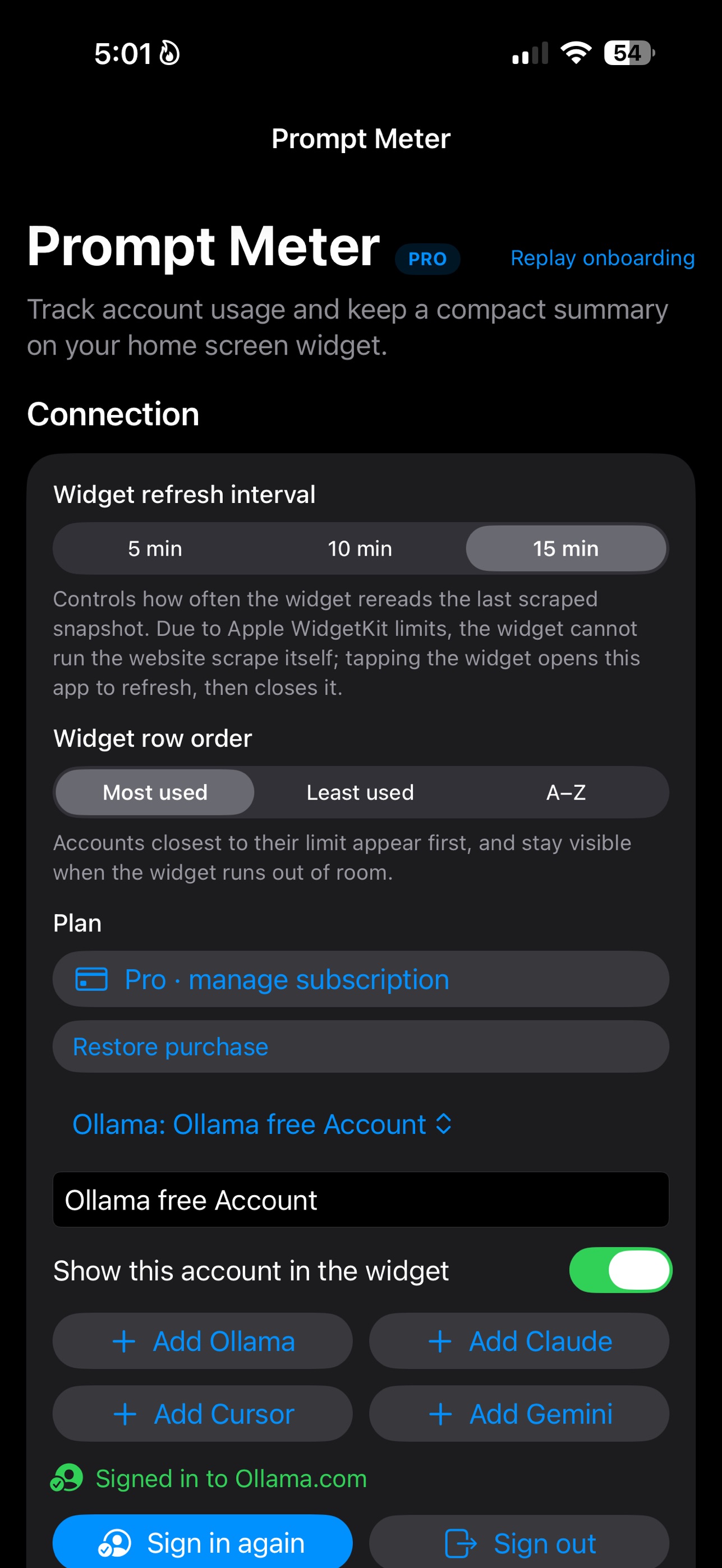 Screenshot 1 of Prompt Meter