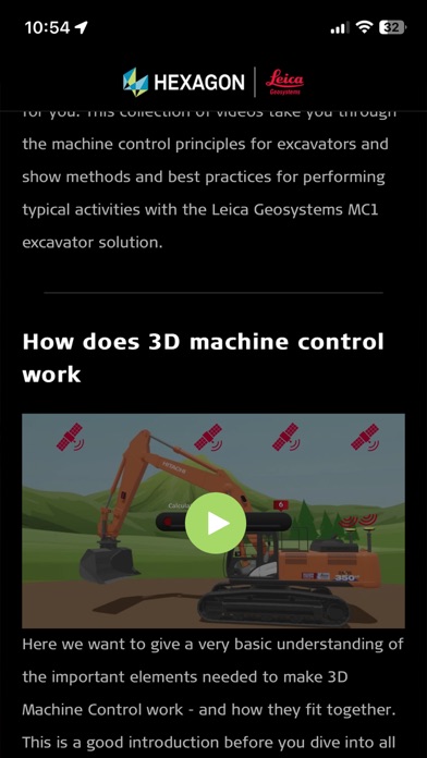 Leica Geosystems Operator Screenshot