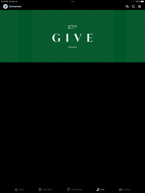 Connection Church Vidalia iPad screenshot 3 - Lifestyle app