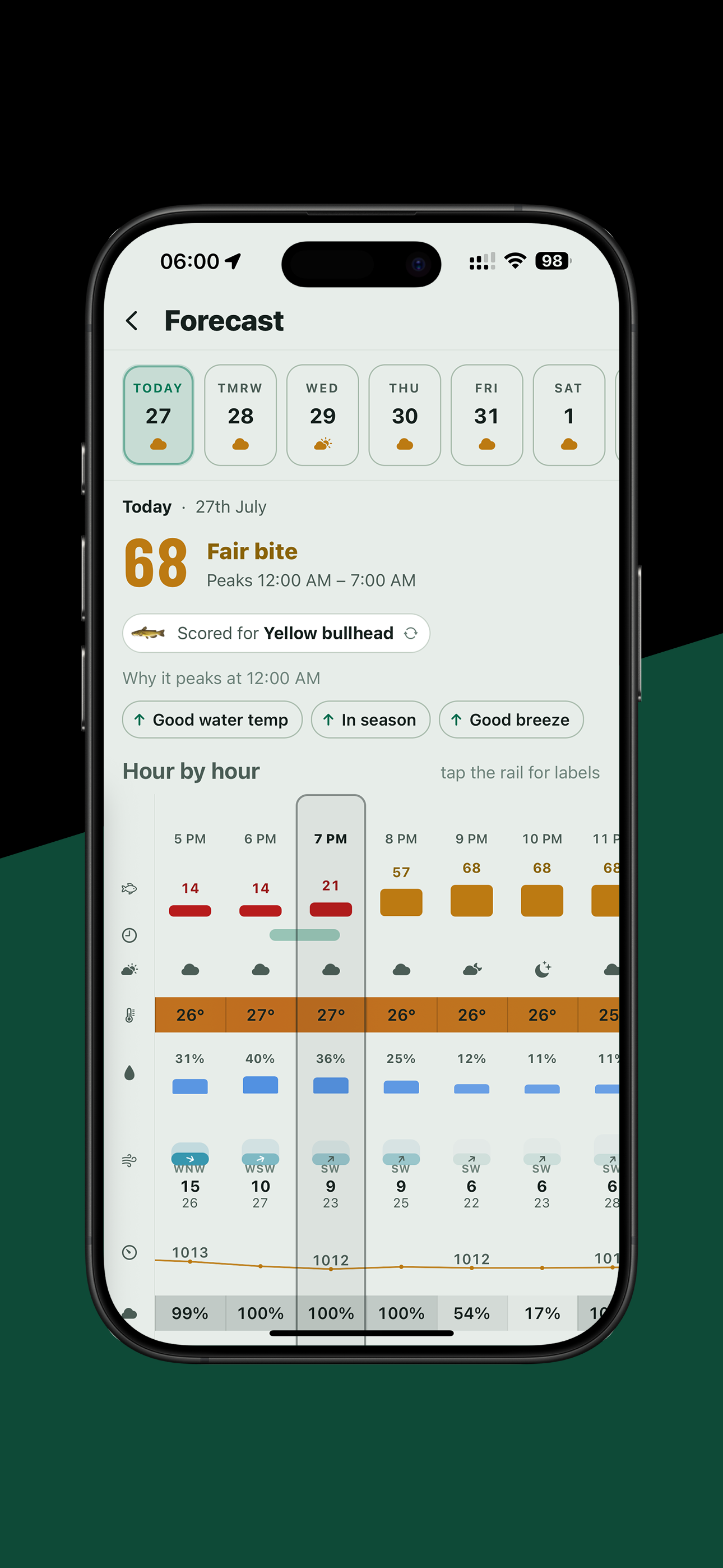 BiteCast: Fishing Forecast screenshot 9