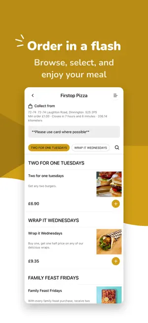 Firstop Pizza App screenshot 1