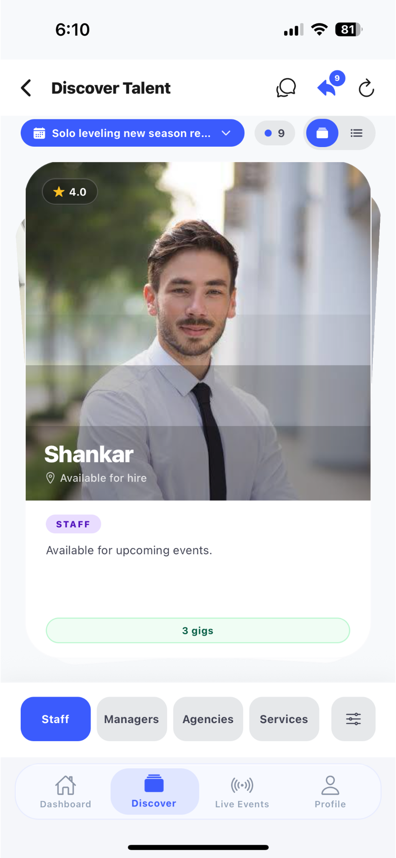 Quick Event Staff