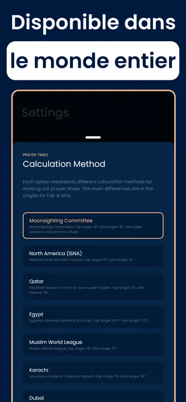 Pillars: Horaire Priere Salat screenshot 8 of 10