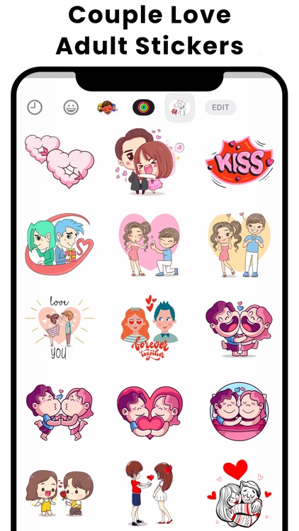 Couple Love Adult Stickers