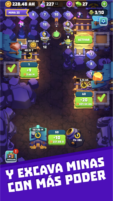 Gold and Goblins: Idle Miner Hack screenshot 2 - iOS game interface
