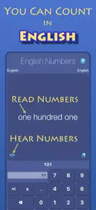 Learn English Numbers Counting screenshot #1 for iPhone