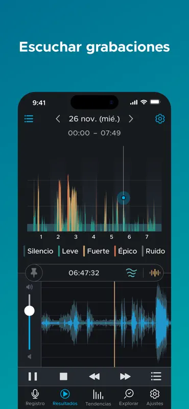 SnoreLab : Graba tus ronquidos screenshot 3 of 10