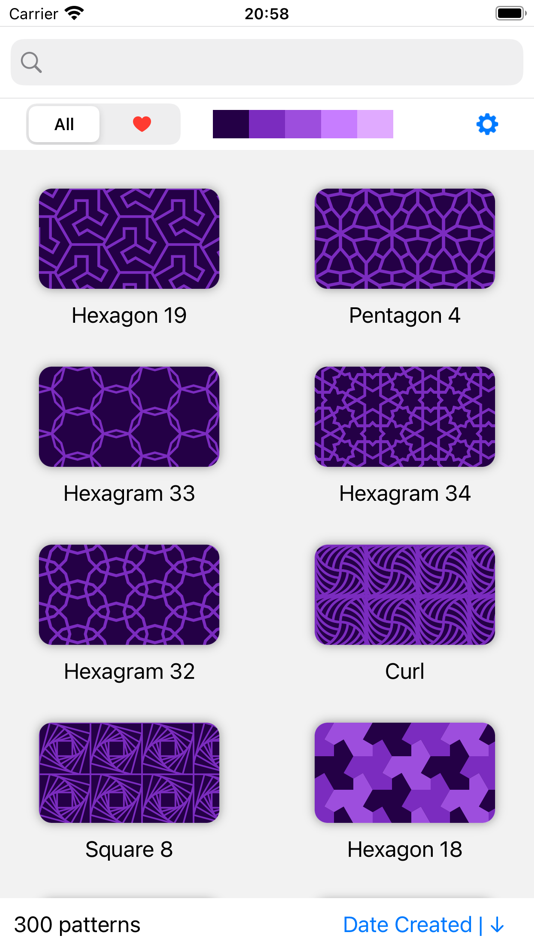 #1. Pattern Wallpaper Mobile (iOS) 由: 磊 刘