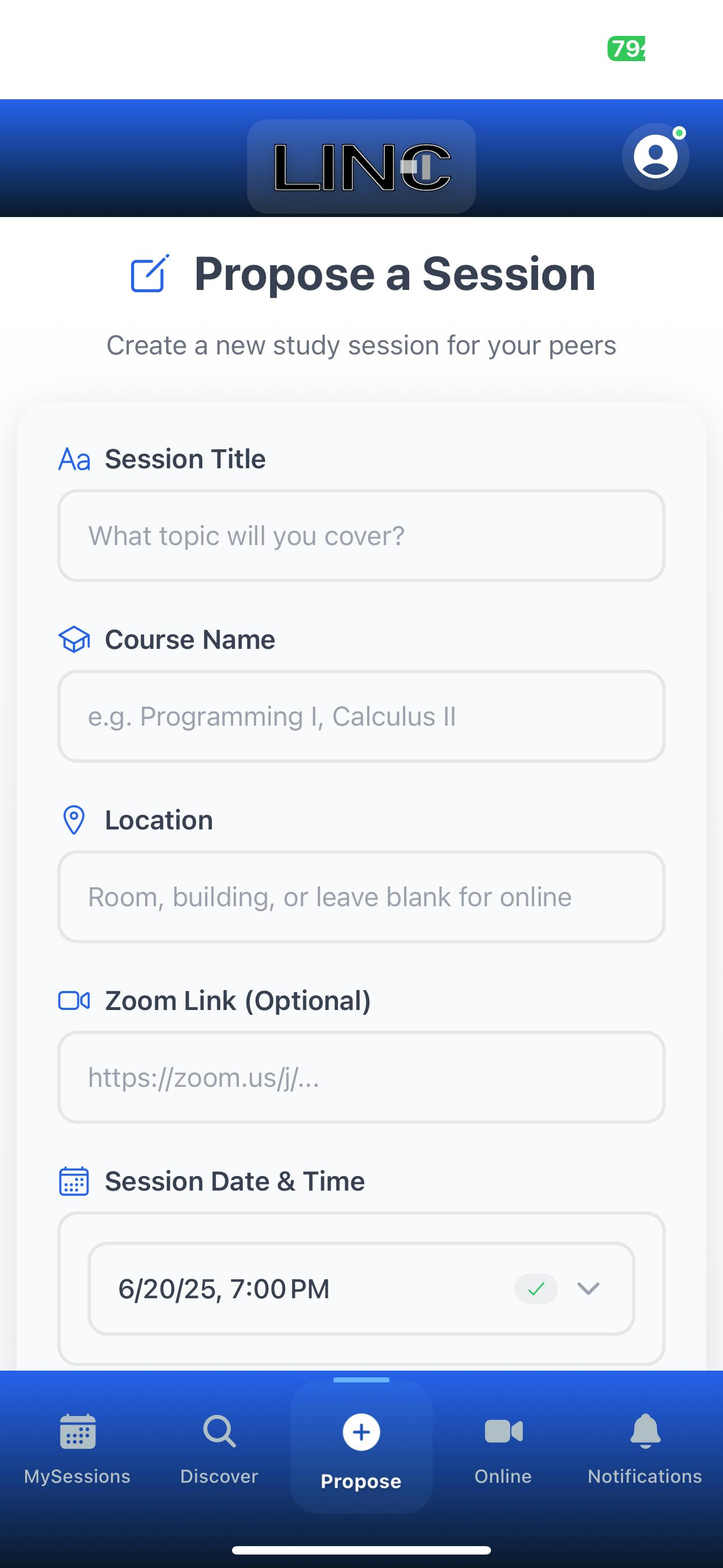 LINC-up screenshot 3