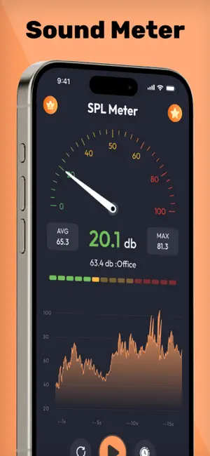Sound meter : SPL & dB meter screenshot 1