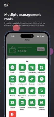 Wiki Foods Vendor screenshot
