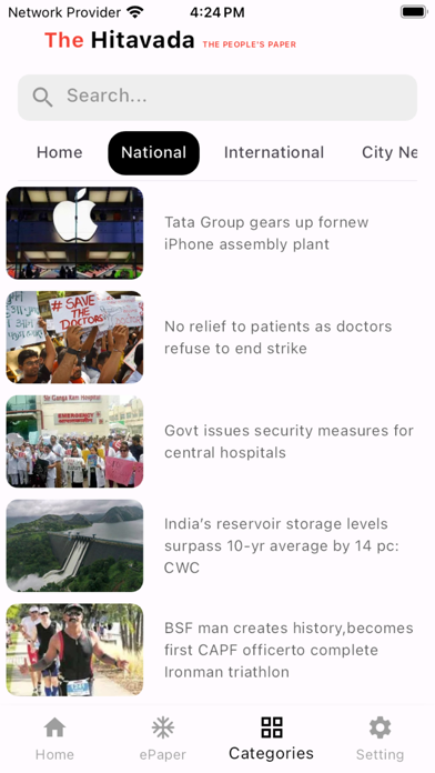 The Hitavada Screenshot