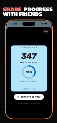 1000 Miles - Distance Goal screenshot 4